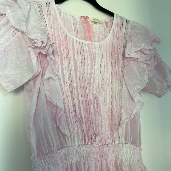 Loveshackfancy Natasha Mini Dress in Peony Pink - Picture 5 of 7